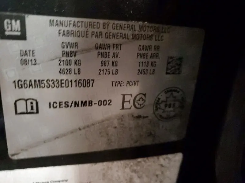 2014 CADILLAC ATS PREMIUM  