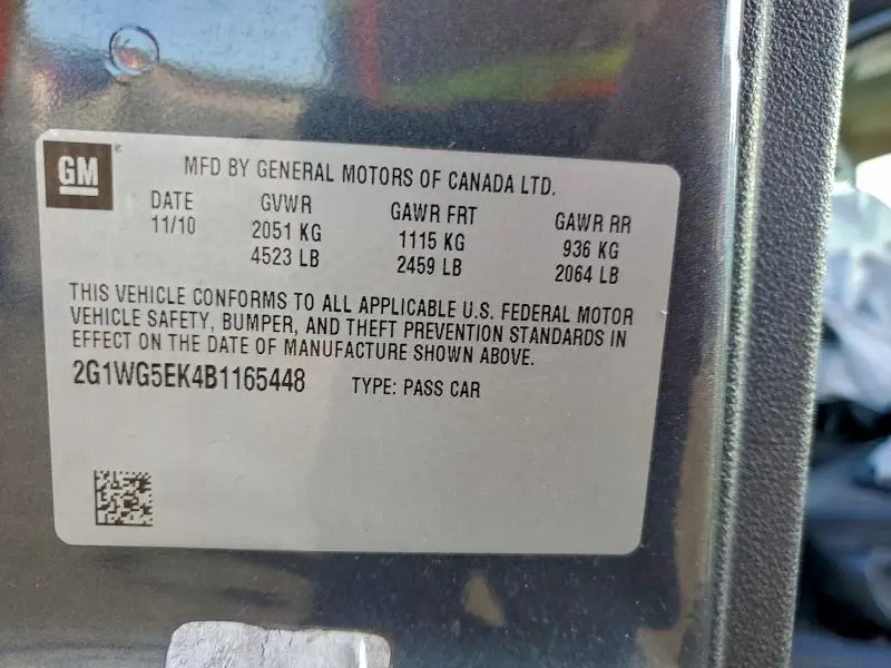 2011 CHEVROLET IMPALA LT  