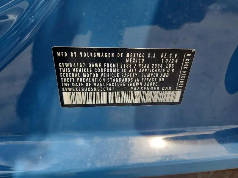 2025 VOLKSWAGEN JETTA S  