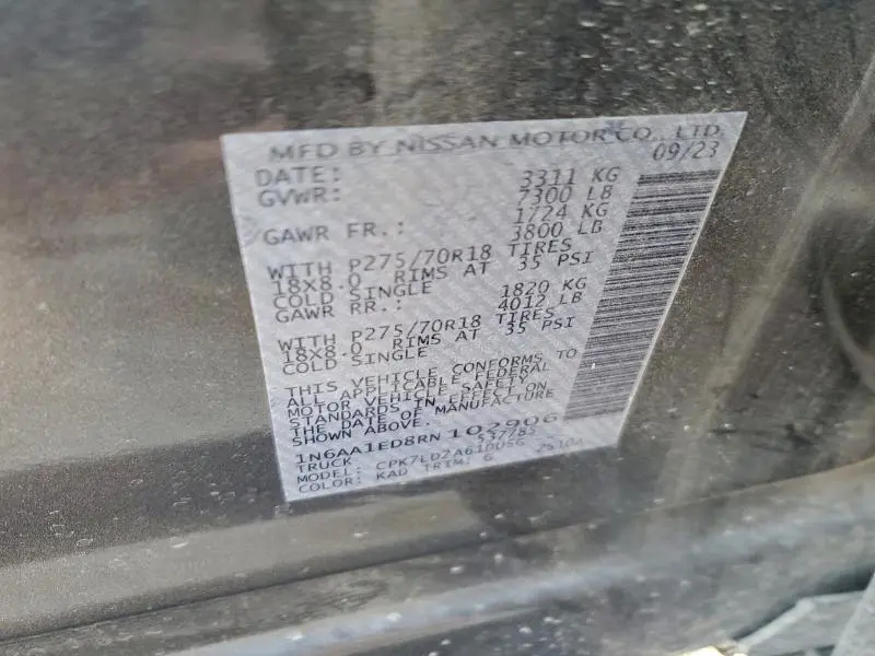 2024 NISSAN TITAN PRO-4X  