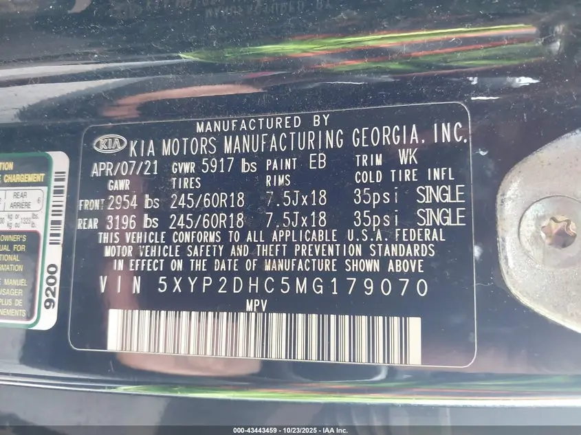 2021 KIA TELLURIDE LX