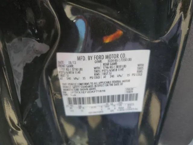 2013 FORD F150 SUPER CAB  