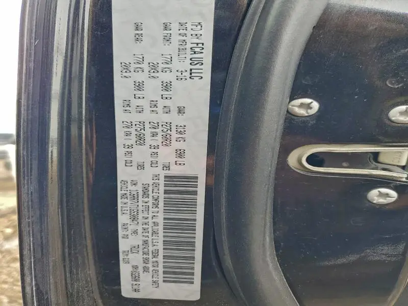 2016 RAM 1500 LARAMIE  