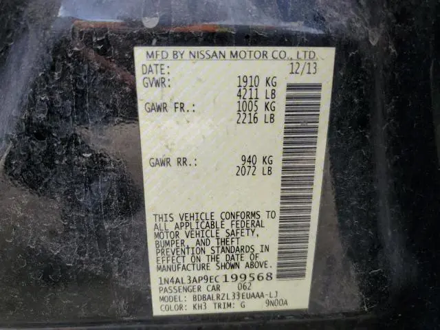 2014 NISSAN ALTIMA 2.5  