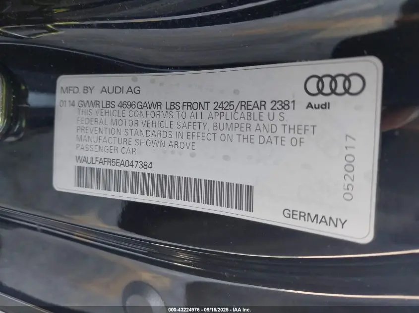 2014 AUDI A5 2.0T PREMIUM