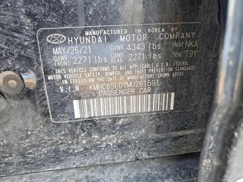 2021 HYUNDAI IONIQ SE  