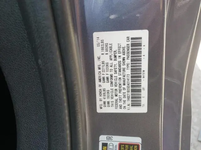 2014 HONDA ACCORD LX-S  