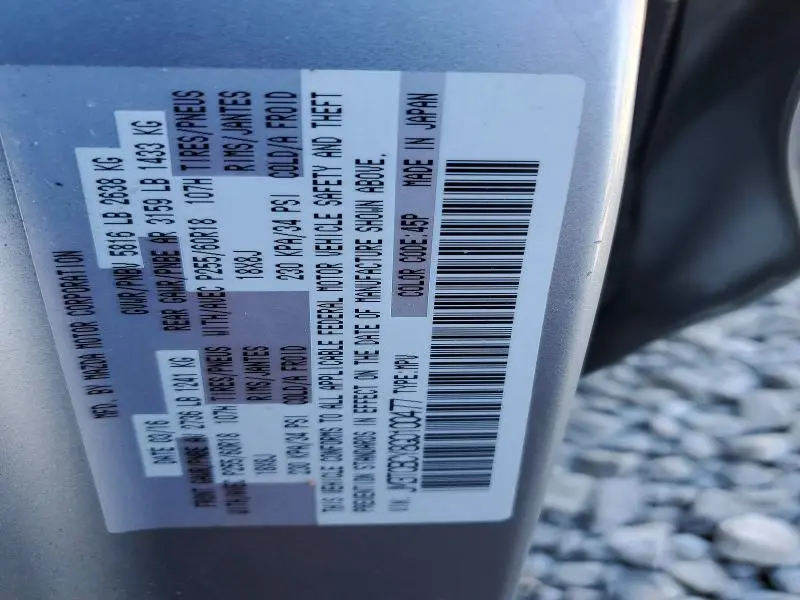 2016 MAZDA CX-9 TOURING  