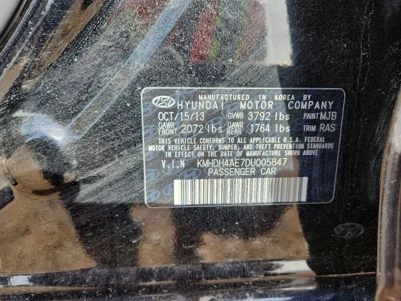 2013 HYUNDAI ELANTRA GLS  