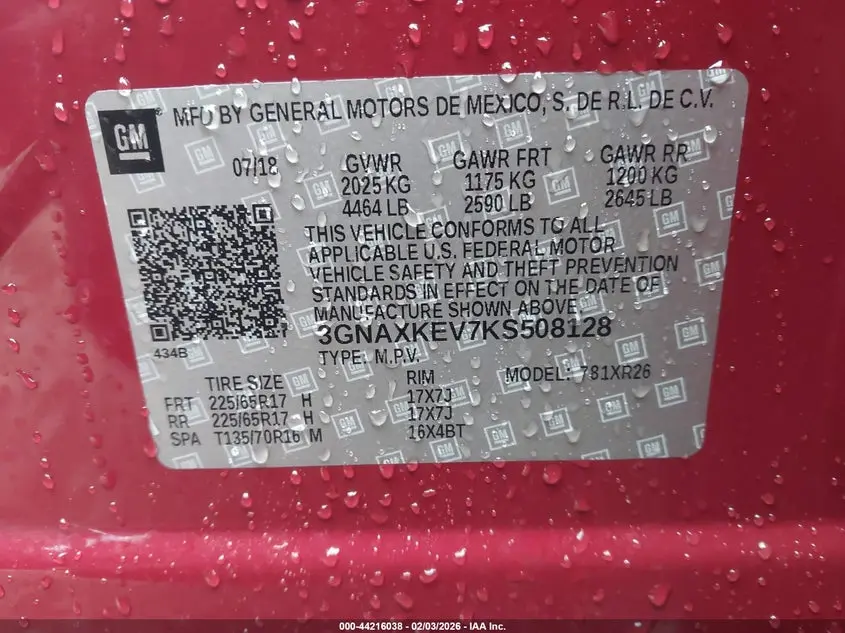 2019 CHEVROLET EQUINOX LT