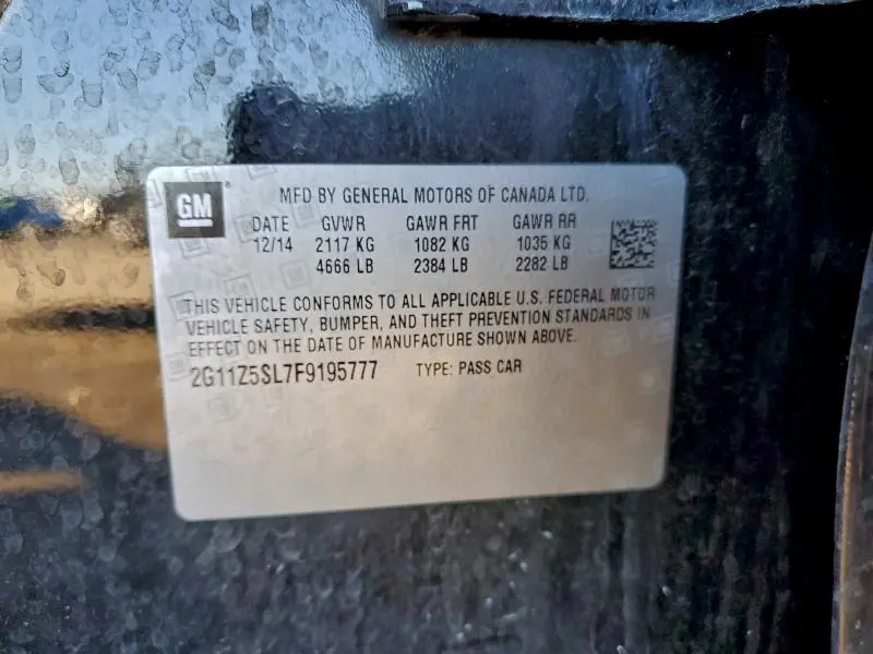 2015 CHEVROLET IMPALA LS  