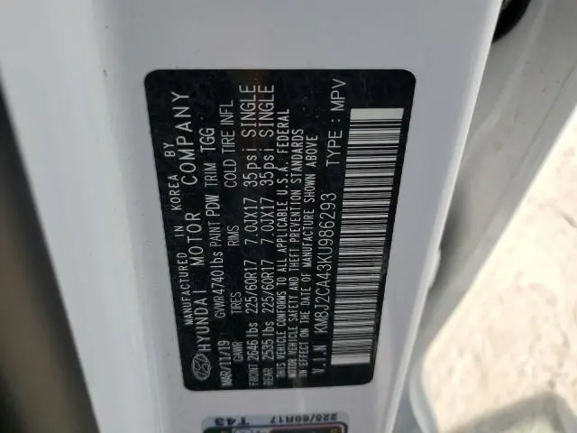 2019 HYUNDAI TUCSON SE  
