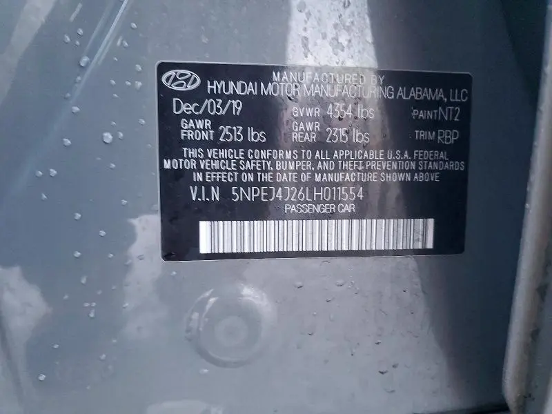 2020 HYUNDAI SONATA SEL PLUS  