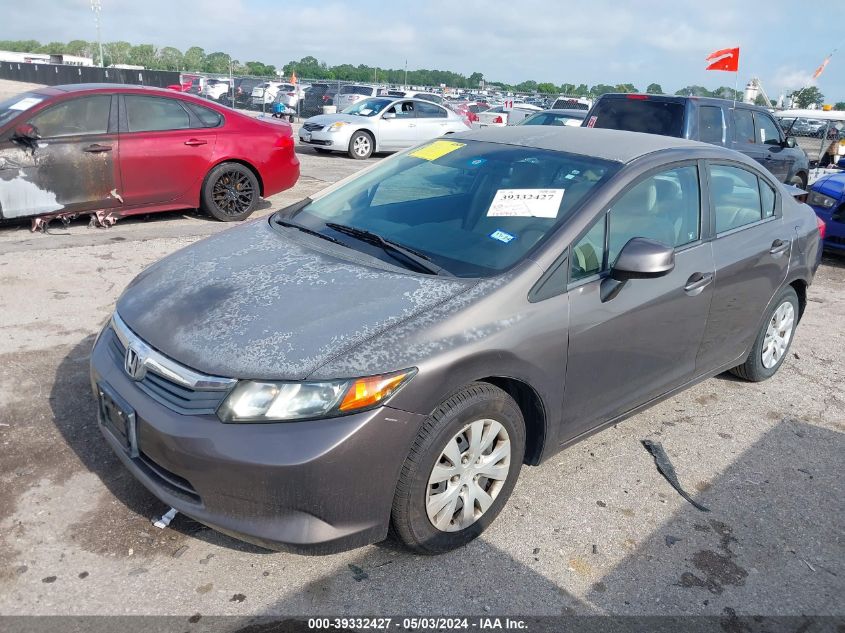 2012 HONDA CIVIC LX