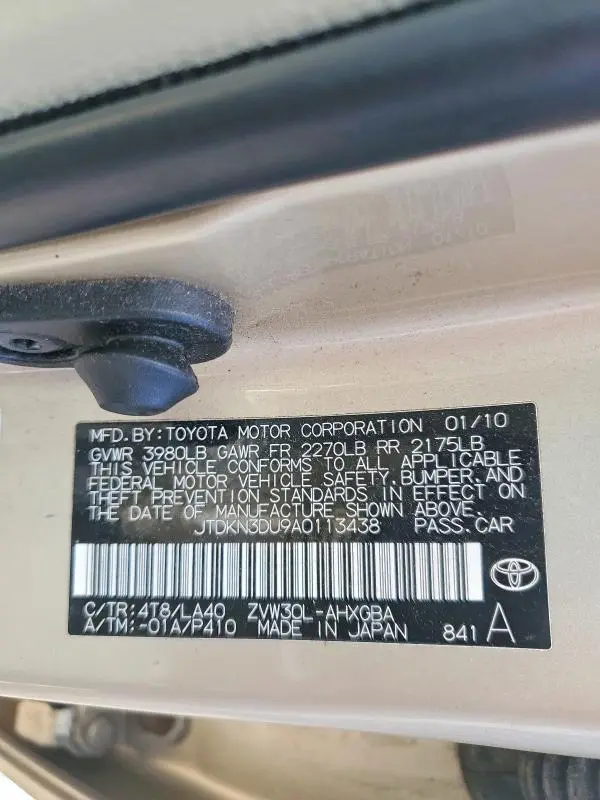 2010 TOYOTA PRIUS IV  