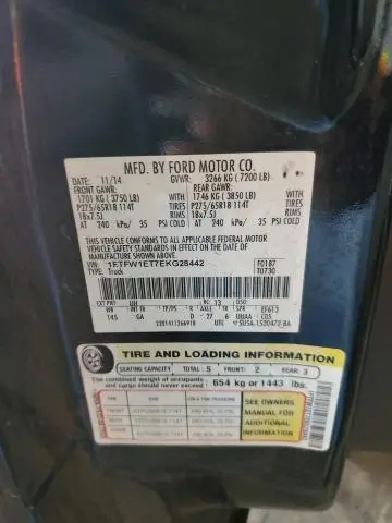 2014 FORD F150 SUPERCREW  