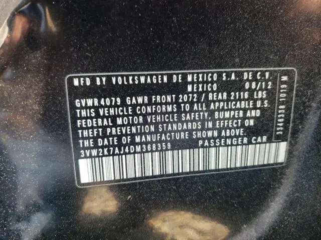 2013 VOLKSWAGEN JETTA BASE  