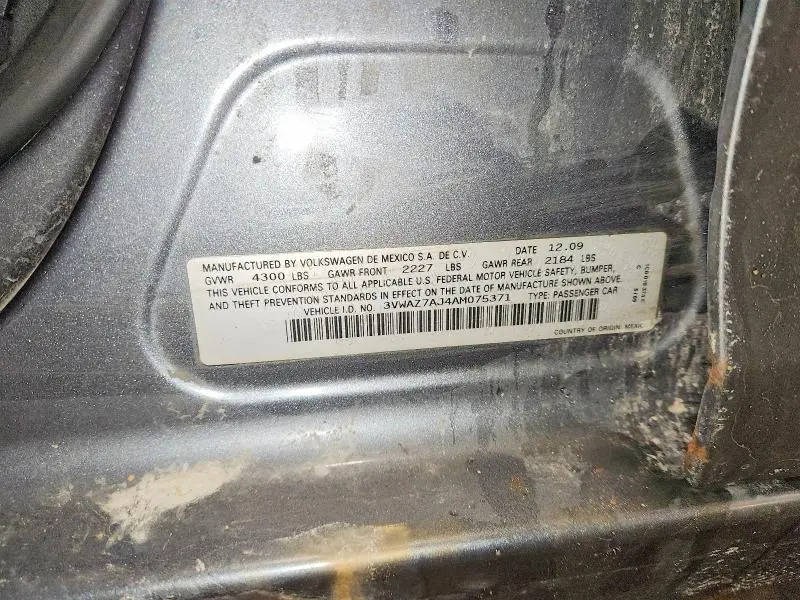 2010 VOLKSWAGEN JETTA LIMITED  