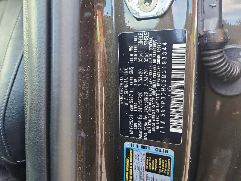 2021 KIA TELLURIDE EX  