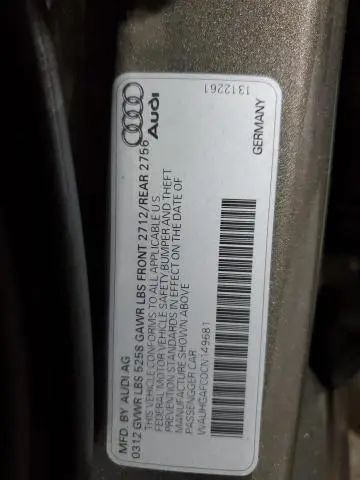 2012 AUDI A6 PRESTIGE  