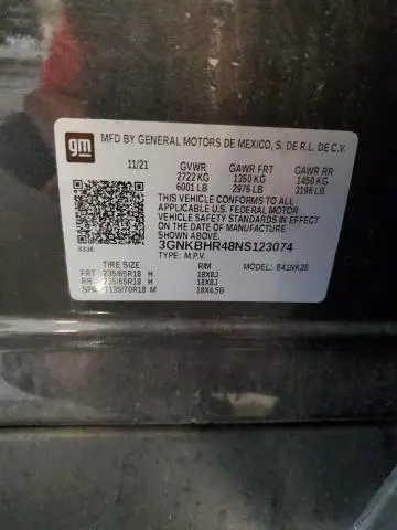 2022 CHEVROLET BLAZER 2LT