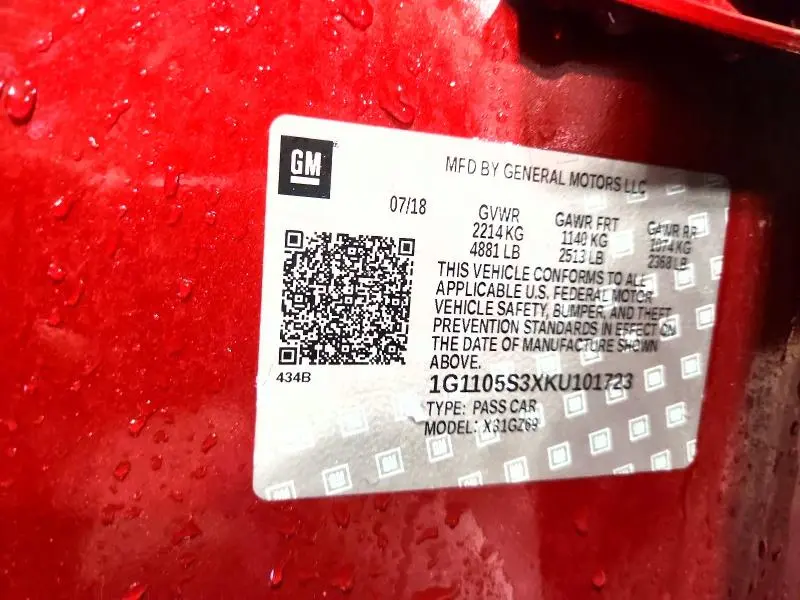 2019 CHEVROLET IMPALA PREMIER  