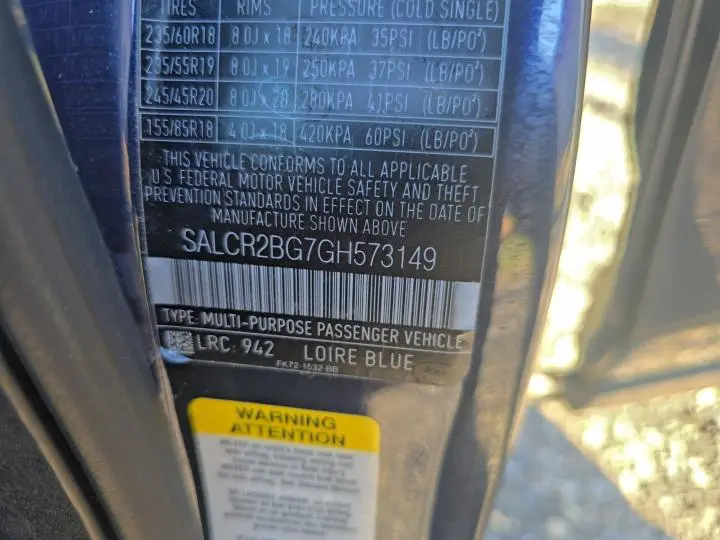 2016 LAND ROVER DISCOVERY SPORT HSE  