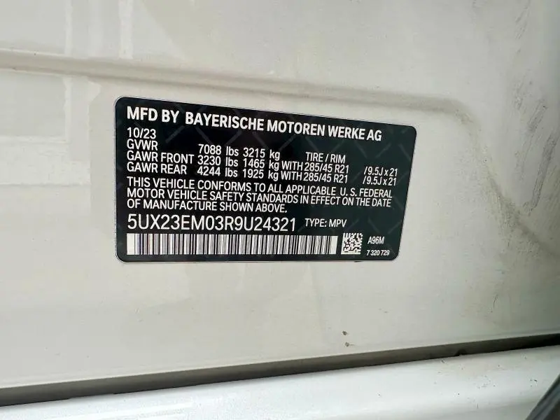 2024 BMW X7 XDRIVE40I  