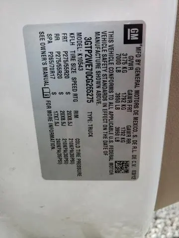 2012 GMC SIERRA K1500 SLT  