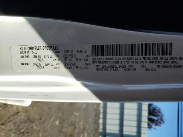 2012 JEEP WRANGLER UNLIMITED SPORT  