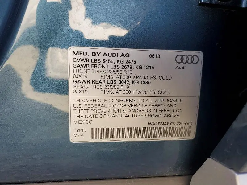 2018 AUDI Q5 PREMIUM PLUS  