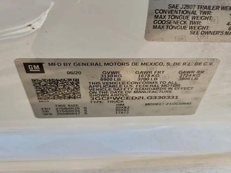 2020 CHEVROLET SILVERADO C1500 LT  