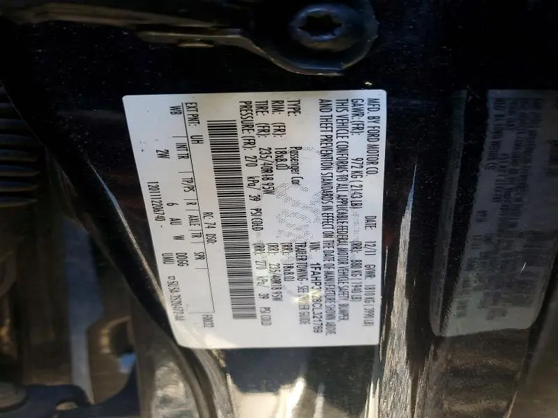 2012 FORD FOCUS TITANIUM  