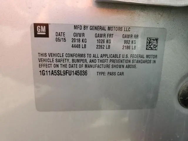2015 CHEVROLET MALIBU LS