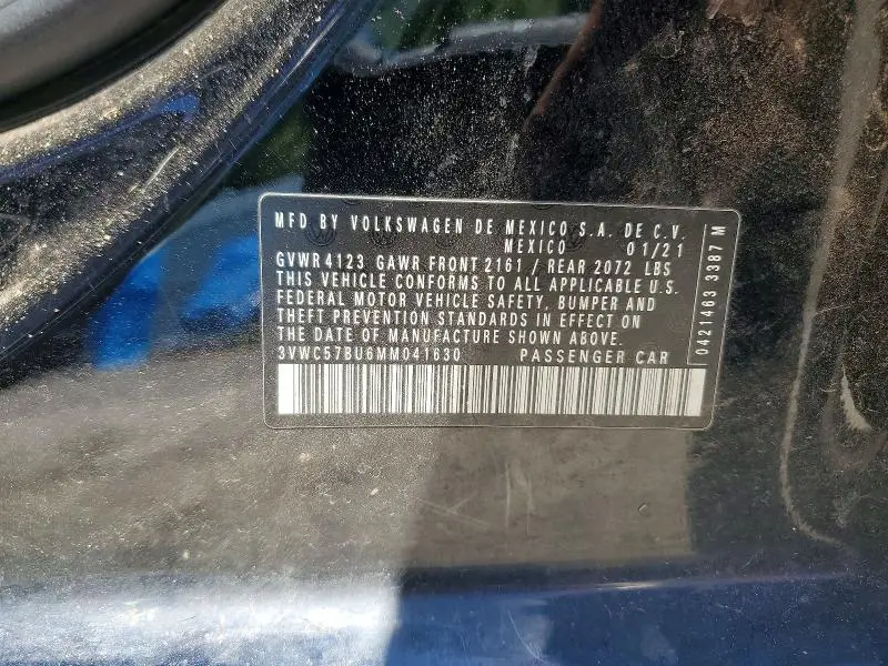 2021 VOLKSWAGEN JETTA S  