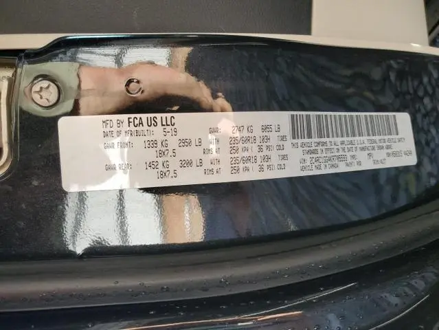 2019 CHRYSLER PACIFICA LIMITED  