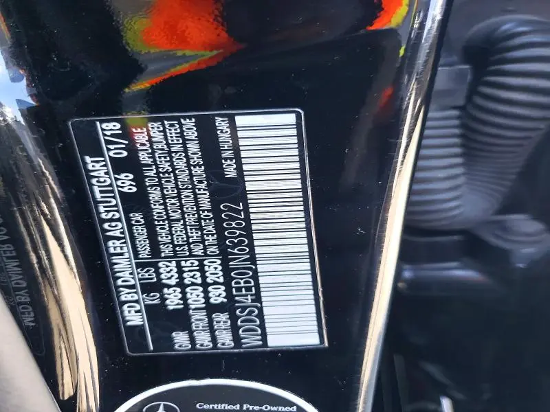 2018 MERCEDES-BENZ CLA 250  