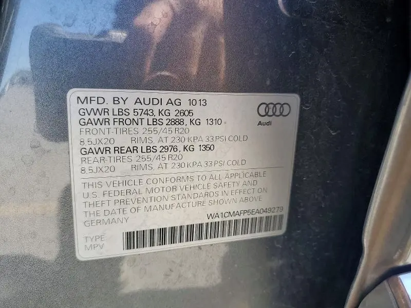 2014 AUDI Q5 TDI PREMIUM PLUS  