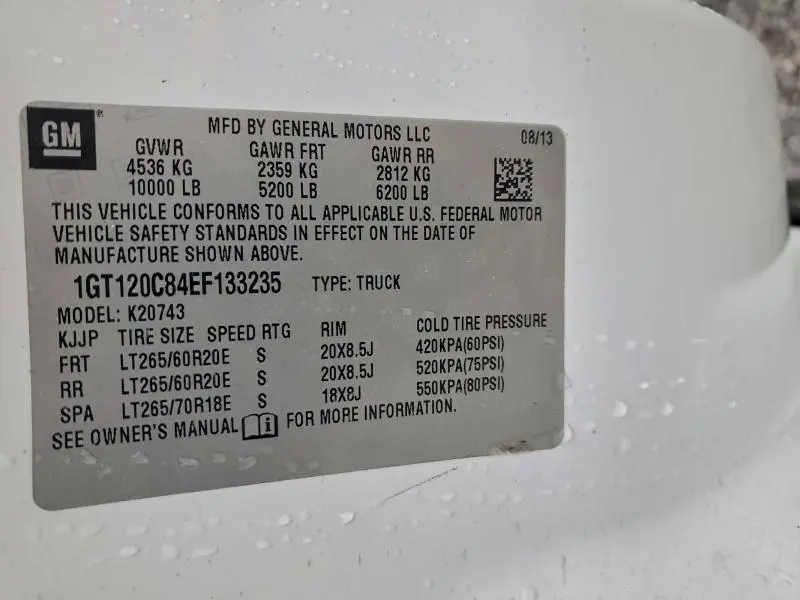 2014 GMC SIERRA K2500 SLE  