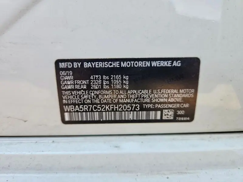 2019 BMW 330XI   