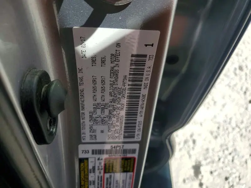 2017 TOYOTA TACOMA TRD SPORT  