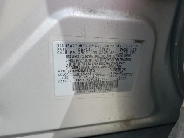 2018 NISSAN KICKS S  