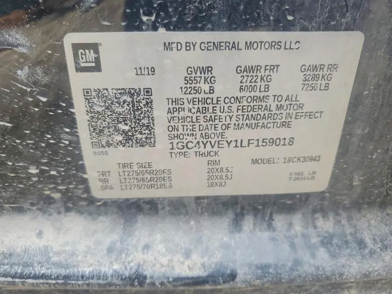 2020 CHEVROLET SILVERADO   
