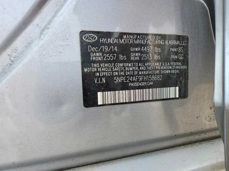 2015 HYUNDAI SONATA SE  