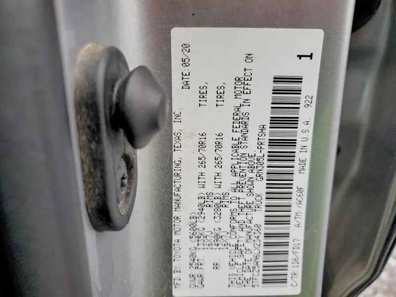 2020 TOYOTA TACOMA TRD OFF-ROAD  