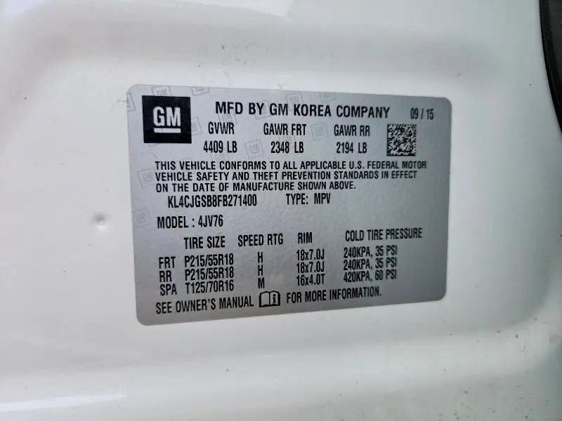 2015 BUICK ENCORE   