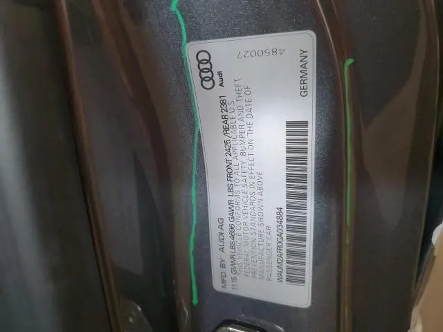 2016 AUDI A5 PREMIUM PLUS S-LINE  