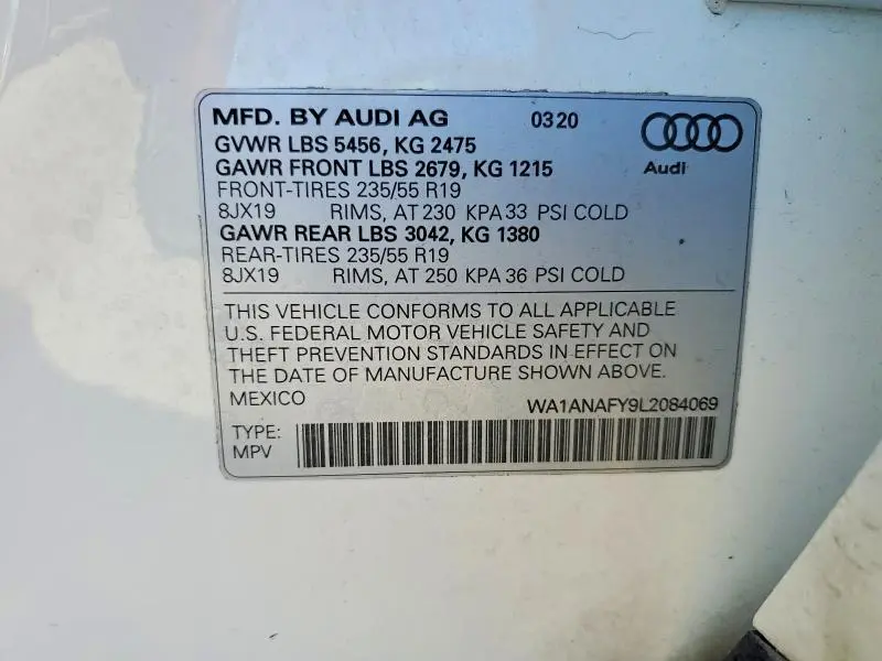 2020 AUDI Q5 PREMIUM  