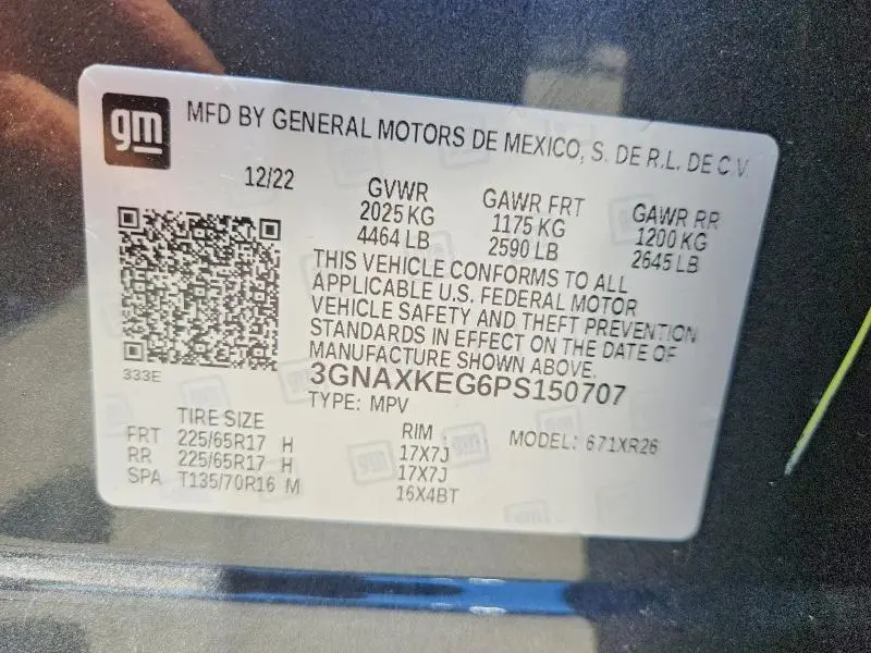 2023 CHEVROLET EQUINOX LT  