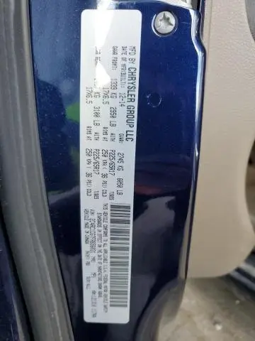 2015 CHRYSLER TOWN & COUNTRY TOURING L  